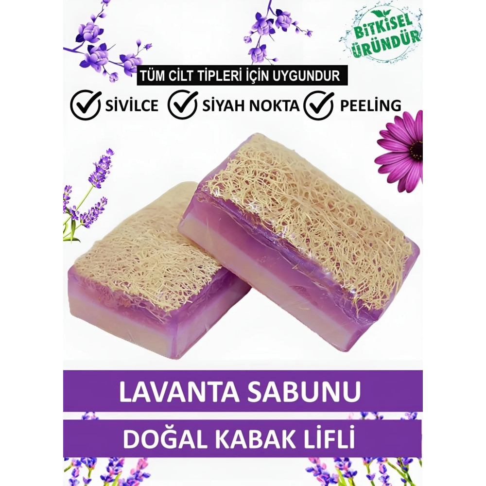 Doğal Kabak Lifli Lavanta Sabunu