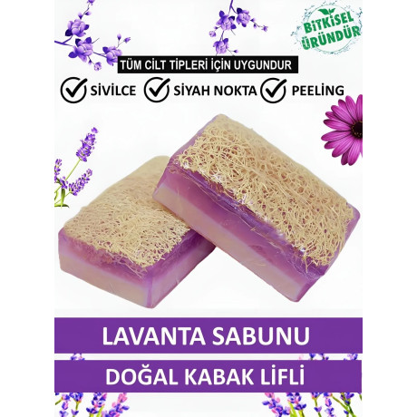 Doğal Kabak Lifli Lavanta Sabunu