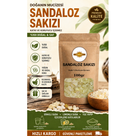 Sandaloz Sakızı 100 Gr